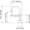 Farm House Cold Water Faucet In Satin Nickel