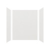 60" X 32" X 72" 5-Piece Alcove Shower Kit, In Grey