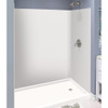 60" X 32" X 72" 5-Piece Alcove Shower Kit, In Grey