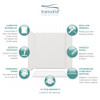 60" X 32" X 72" 5-Piece Alcove Shower Kit, In Grey