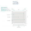 60" X 32" X 72" 5-Piece Alcove Shower Kit, In Grey