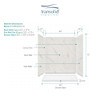 KSE603272-5475NC-41 60-in X 32-in X 72-in 5-Piece Alcove Shower Kit, In Bianca