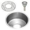 ELUH12FBDBG Stainless Steel Single Bowl Undermount Sink Kit in Lustrous Highlighted Satin