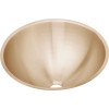 ELUH16-CU Antimicrobial Copper Single Bowl Undermount Sink in Lustrous Highlighted Satin