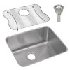 ELUH211510DBG Stainless Steel Single Bowl Undermount Sink Kit in Lustrous Highlighted Satin