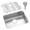 ELUH2115DBG Stainless Steel Single Bowl Undermount Sink Kit in Lustrous Highlighted Satin