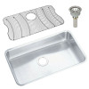 ELUH2816DBG Stainless Steel Single Bowl Undermount Sink Kit in Lustrous Highlighted Satin