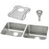 ELUH311810LDBG Stainless Steel Double Bowl Undermount Sink Kit in Lustrous Highlighted Satin