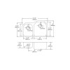 ELUH311910L Stainless Steel Double Bowl Undermount Sink in Lustrous Highlighted Satin