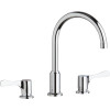 LKD2439BHC Kitchen 3-Hole Faucet in Chrome