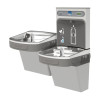 LZSTL8WSVRLK Filtered Bottle Filling Station with Versatile Bi-Level ADA Cooler in Light Gray Granite