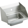 CHS1716LRS1 Commercial Stainless Steel Handwash Sink with Single Faucet Hole in Buffed Satin