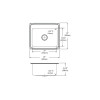 DLR2522125 Stainless Steel Single Bowl Top Mount Sink with 5 Faucet Holes in Lustrous Highlighted Satin