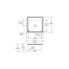 19-1/2" x 19" x 7-1/2" 18 Gauge Stainless Steel Single Bowl Drop-in Kitchen Sink with Perfect Drain and 2 Faucet Holes in Lustrous Satin