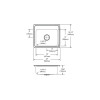 22" x 19-1/2" x 7-5/8" 18 Gauge Stainless Steel Single Bowl Drop-in Kitchen Sink with 1 Faucet Hole in Lustrous Satin