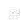 25" x 22" x 8-1/8" 18 Gauge Stainless Steel Single Bowl Drop-in Kitchen Sink with 4 Faucet Holes in Lustrous Satin