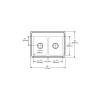 29" x 22" x 7-5/8" 18 Gauge Stainless Steel Equal Double Bowl Drop-in Kitchen Sink with 1 Faucet Hole in Lustrous Satin
