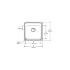 22" x 22" x 5" 18 Gauge Stainless Steel Single Bowl Drop-in ADA Kitchen Sink with 1 Faucet Hole in Lustrous Satin