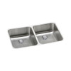 KF-ELUHAD311855PD 30.75-in X 18.5-in Stainless Steel Undermount Kitchen Sink Kit