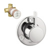 Hansgrohe K04232-15930CR S Trio/Quattro Trim with 3-Way Diverter Rough-In in Chrome