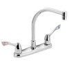 Double Handle Kitchen Faucet in Chrome