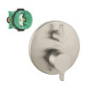 E/S Pressure Balance Trim with Diverter with Rough-In in Brushed Nickel