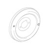 97491WR Monticello Escutcheon in Wrought Iron