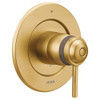 Single Function Thermostatic Valve in Brushed Gold