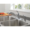 400-DST Single Handle Kitchen Faucet with Spray in Polished Chrome
