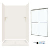 SSP3248018-M46570NC 72-in x 48-in x 32-in 5-Piece Alcove Shower Kit in Bisque