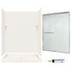 stone 72-in x 60-in x 34-in 5-Piece Alcove Shower Kit in Bisque