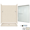 stone 72-in x 60-in x 34-in 5-Piece Alcove Shower Kit in Tahiti Desert