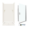 Swan SSP3636018-M34570CC 72-in x 36-in x 36-in 5-Piece Alcove Shower Kit in Bisque