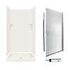 SSP3636018-M34570CR 72-in x 36-in x 36-in 5-Piece Alcove Shower Kit in Bisque