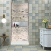 36-In X 48-In X 72-In 3-Piece Shower Wall Trimmable Kit, In Sand Creme