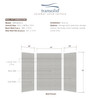 36-In X 48-In X 72-In 3-Piece Shower Wall Trimmable Kit, In Grey Beach