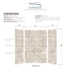 SWK603696-49 SaraMar 36-In X 60-In X 96-In 3-Piece Shower Wall Trimmable Kit, In Sand Creme