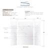 SWK603696-47 SaraMar 36-In X 60-In X 96-In 3-Piece Shower Wall Trimmable Kit, In White Venito