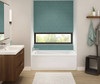 105520-R-000-001 60in x 32in x 18in Rectangular Acrylic Alcove Soaking Bathtub with Right Hand Drain, Integrated Tiling Flange and Skirt, in White