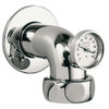 Grohe 12444000 Lahrer THM / MWZ Wall Union, Male 1-1/4-in with Thermometer in Chrome