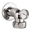 Wall Union with Thermometer in Chrome