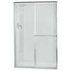 39-in to 44-in W x 65.5-in H Sliding Shower Door in Silver