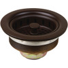 3-1/2 in. O.D. Post Style Large Basket Strainer with Nuts & Washers - Brass