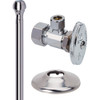 BrassCraft OCR1920AX C 1/2 in. Nom Comp x 3/8 in. O.D. Comp Faucet Supply Kit - Multi-Turn Angle Stop, Copper Riser