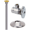 3/8 in. FIP x 3/8 in. O.D. Comp Toilet Multi-Turn Angle Stop, Copper Riser