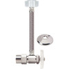 BrassCraft PR19B90DLX C 1/2 in. Nom CPVC x 7/8 in. Ballcock Toilet Multi-Turn One-Piece Supply - Angle Stop, Braided Polymer Connector