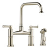 Deck Mounted Kitchen Faucet in Polished Nickel