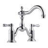 Bridge-in Lavatory Faucet in Polished Chrome