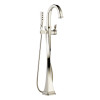 Single Handle Freestanding Tub Filler Trim in Polished Nickel