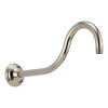 16in Shower Arm and Flange in Polished Nickel